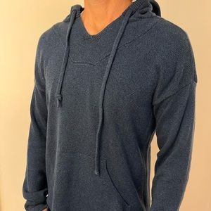 Men's Outerknown Cotton/ Cashmere navy hooded sweater